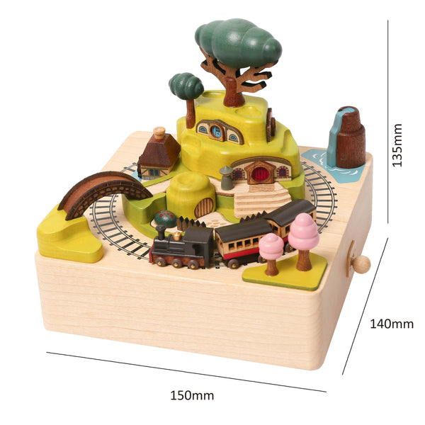 Train Going Under Bridge