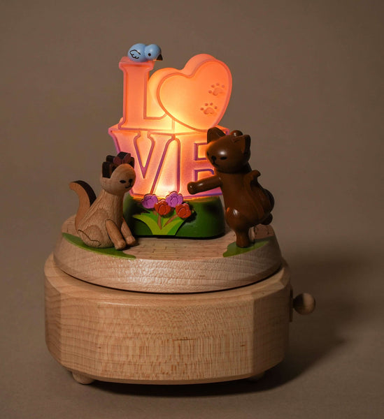 Loving Cats Animated Lights