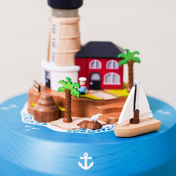 Sailboat And Plum Trees