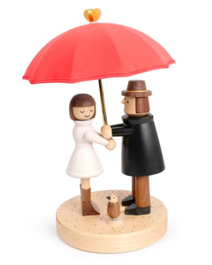 Couple Under A Red Umbrella Ambience Lamp