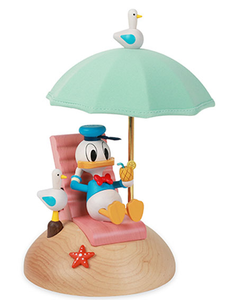 Disney's Donald Duck Relaxing Under A Green Umbrella Ambience Lamp