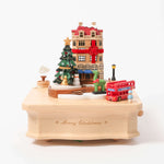 Image 53: Christms City With Christmas Tree And Green Reindeer