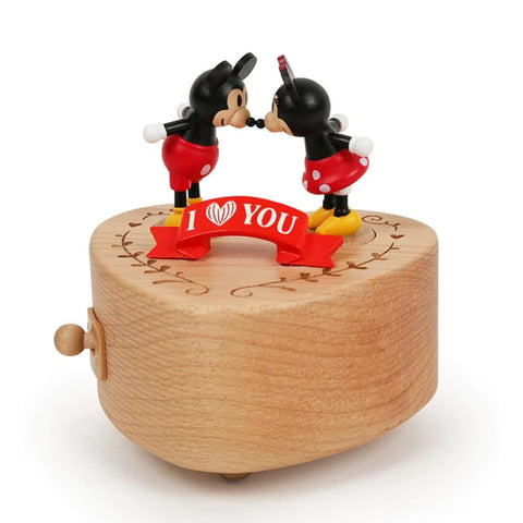 Mickey Loves Minnie On Music Box