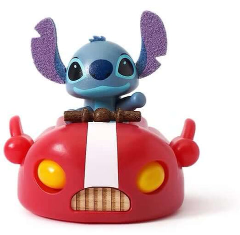 Stitch In A Red Sports Car