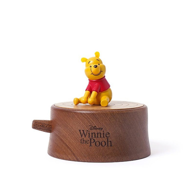 Winnie the Pooh Sitting On A Log