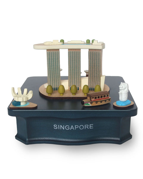 Wooderful Life マリーナベイサンズ 木製オルゴール シンガポール Marina Bay Sands landmark music box – UNARTSG
